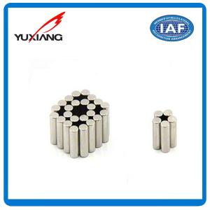 Quality Cylinder Neodymium Permanent Magnets 3mm*12mm Thick Diametrically Magnetised wholesale