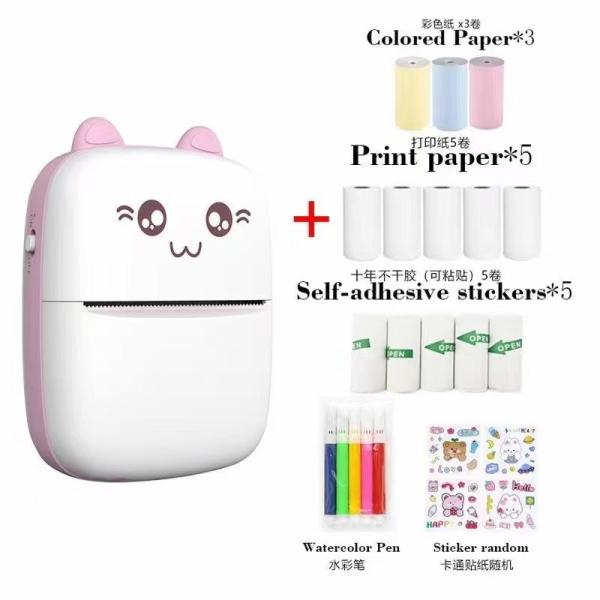 C9 Bluetooth Mini Thermal Printer Portable HD Wireless Printing Self-adhesive