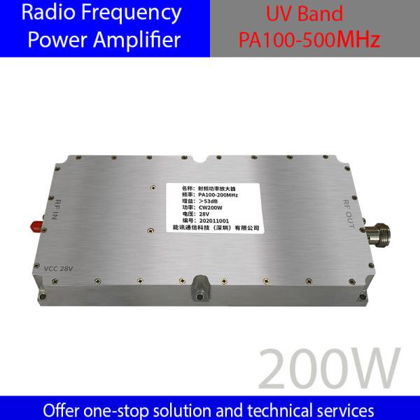Cheap UV Band PA100 500MHz 200W RF Power Amplifier High Integration Device for EMC Testing and Electronic Countermeasures for sale