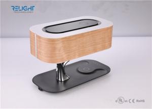 Quality Wood Veneer Skin Multi Function Wireless Led Desk Lamp With Wifi Bluetooth Speaker wholesale