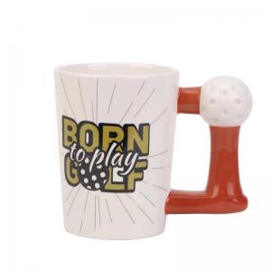 Quality Coffee Mug Golf Ball Custom Ball Shape Ceramic Drinkware any Volume ceramic coffee Mugs wholesale