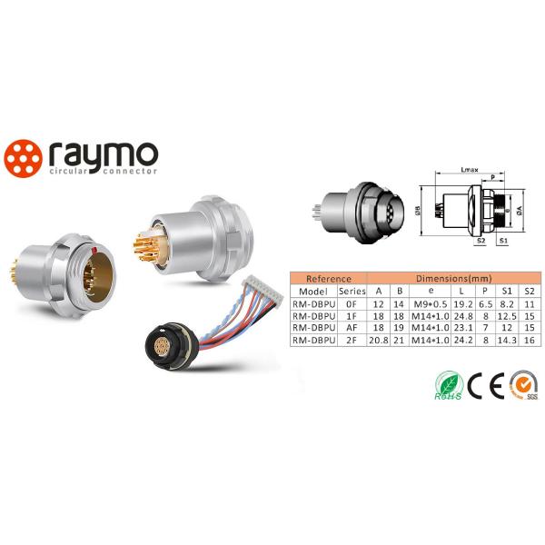 Professional Military Radio Connectors , Mil Spec Fiber Optic Connectors Small Volume Size