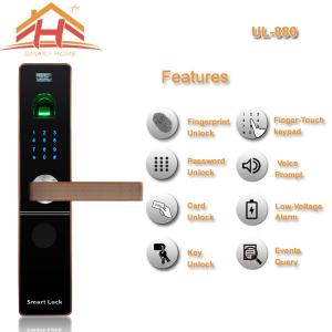 China Zinc Alloy Material IC Card Entry Door Lock with Password function on sale