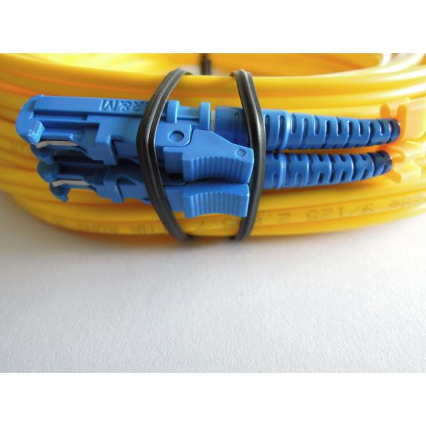 Simplex, Duplex 3.0mm, 2.0mm, 0.9mm Custom Fiber Optic Patch Cord LC-E2000 Duplex