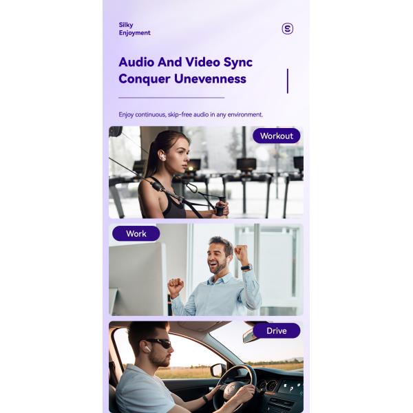 ESSAGER D 8 Series TWS Wireless Earbuds BT Ear Buds With Touch Control