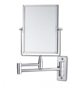 Quality Foldable Wall Mounted Rectangle Bathroom Vanity Mirror HD Aluminum Lens Double - Sided wholesale