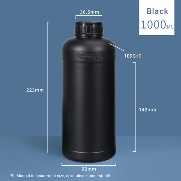 1000cc HDPE Plastic Bottle for Liquid Chemical Storage Acid and Alkali Resistance