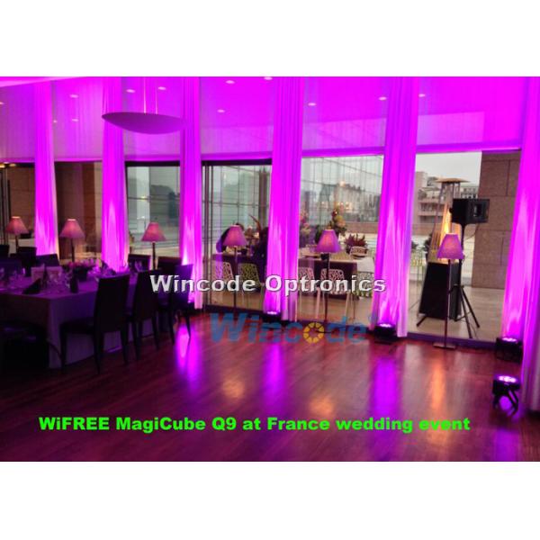 Portable Battery Powered Stage Lights 16000mAH With 6 Channel Dmx Controller