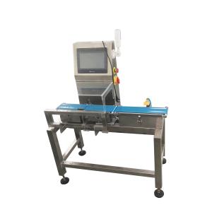 China Automatic Check Weigher Belt Conveyor Sorting Machine Weight Bend Check Weigher on sale