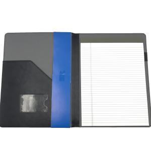 China A4 Multifunctional PU Leather Business Notepad Backup Folder 60pp With Writing Board on sale