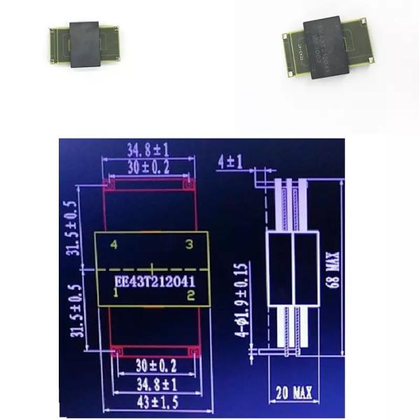EE43 Type PCB Planar Transformer Magnetic Core For AC DC Converter ISO Approved