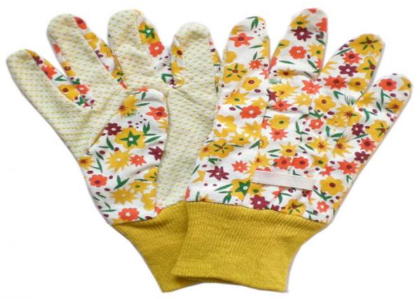 Cheap Yellow Twill Working Hands Gloves Breathable Protecting Against Abrasion for sale