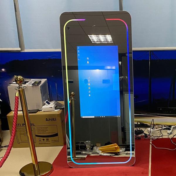 Cheap Smart Indoor Touch Screen Photo Booth Digital Signage Magic Mirror Photo Booths for sale