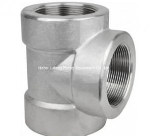 Quality dn 200 stainless/carbon steel threaded pipe fitting equal tee wholesale