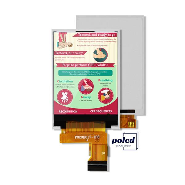 Cheap Polcd MCU 8 BIT 2 Inch Tft Display 30.6mm IPS TFT LCD Display for sale