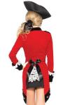 Military Red Coat Womens Sexy Costumes Halloween Party Dress