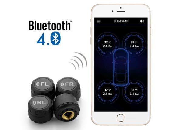 New Product BLUETOOTH IP6 Waterproof APP TPMS With External Sensors DIY