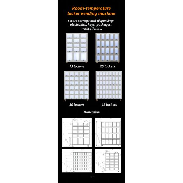Free Match Smart Locker Vending Machine For Farm Products Fresh Fruits Locker Vending Machine