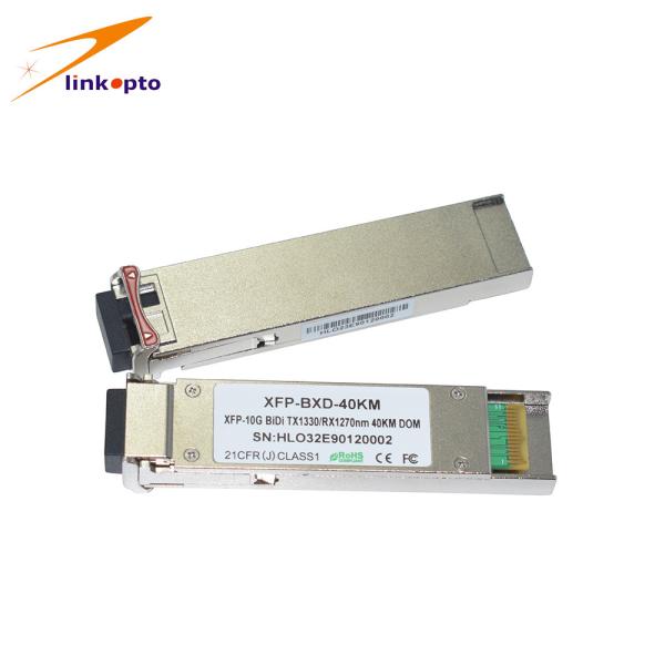 Cheap XFP BIDI 80km Tx1550 / Rx1490nm 10g Xfp Transceiver , Pluggable Cisco Xfp Modules for sale