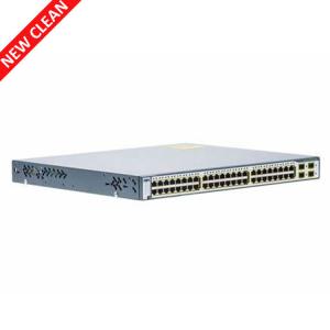 Quality Stackable POE Port Cisco Gigabit Switch Layer 3 WS-C3750G-48TS-S NIB Condition wholesale