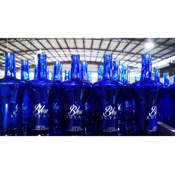 Whiskey Vodka Liquor Decanter Bottle Full Coated Screen Printing 22MM