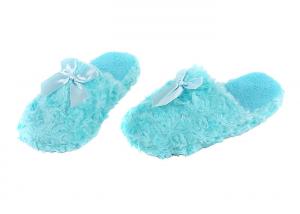 Quality Close Toe Disposable House Slippers , Blue Plush Slippers For Women  wholesale