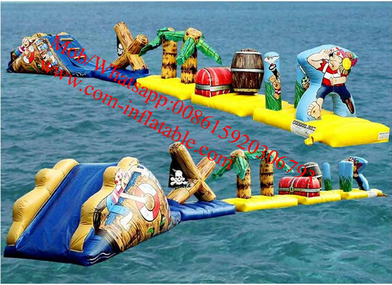 inflatable floating obstacle floating obstacle course outdoor obstacle course