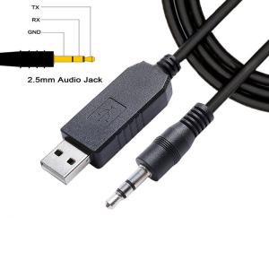 China FTDI Chip TTL-232R-3V3-AJ USB To TTL Serial Cable 3.5mm 2.5mm Audio Jack Specifications Custom Harness on sale