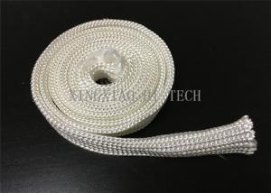 Electrical Insulation High Silica Fabric , Heat Resistant Sleeving For Cables