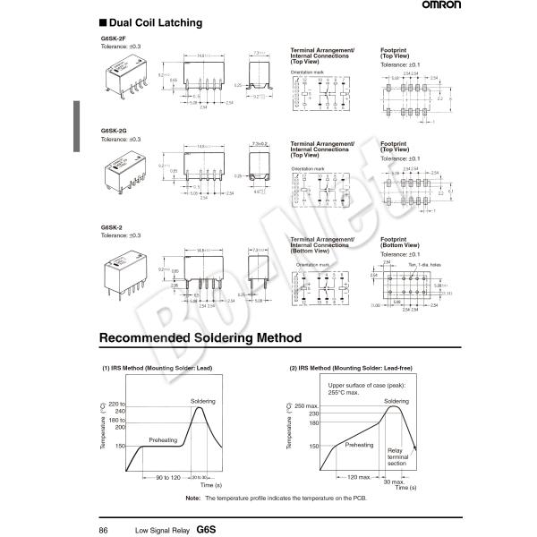 G6S-2F-12VDC Omron orignal new electromagnetic relay G6S-2F-12VDC