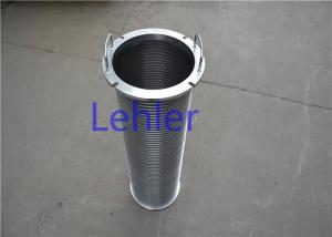 Quality Smooth Wedge Wire Filter Elements Axial Structure Profile Wire Non - Clogging wholesale