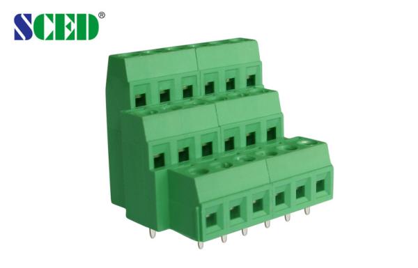 Cheap Triple Level Pluggable Terminal Block 5.08mm Terminal Block Connector for sale