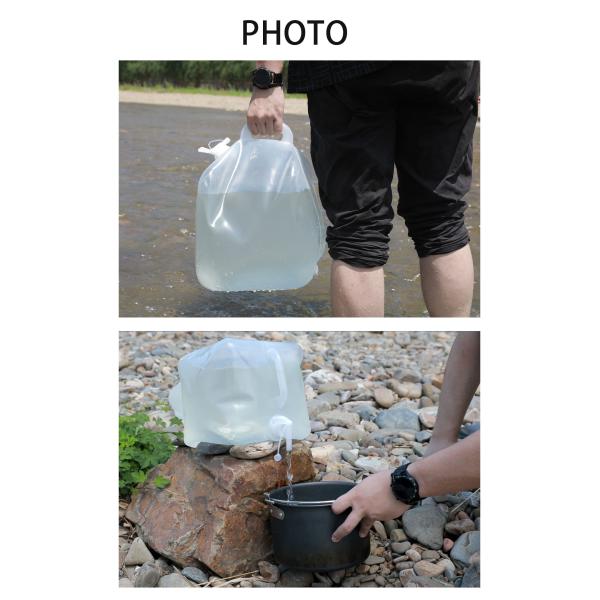 Custom Size Accepted LDPE Collapsible Water Container for Easy Storage and Transport