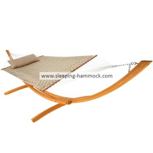 Quality Weather Resistant Beige Oversized Olefin Hammock With Spreader Bar And Stand For Two People wholesale