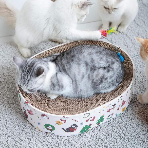 Factory Wholesale Cat Play Toy Textures Design Big Corrugated Cat Scratch Board Toy