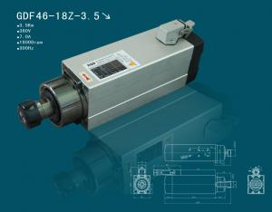 Quality 3.5kw 18000rpm er25 with 4 bearings square spindle air cooling spindle motor wholesale