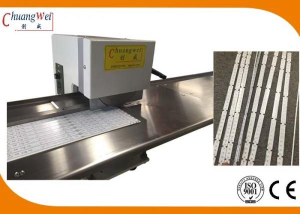 Cheap Pizza Wheel Motorized V-Cut LED PCB Depanel Machine With Two Round Blades for sale