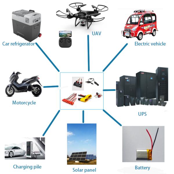SYP 2 Pin Battery Connector Cables , 20AWG Red Black Rc Battery Cable