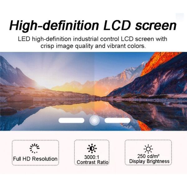 21.5 Inch LCD Industrial Monitor Ip65 Panel Wall Mount Embedded Capacitive Touch Screen Rear-mount Display Terminals