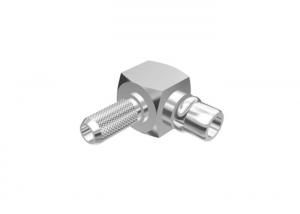Quality Male Right Angle MMCX RF Connector Nickel Plated Plating Design For RG316 wholesale