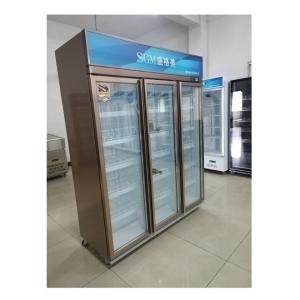 Quality Modern Sliding Glass Door Beverage Cooler showcase Sliding Door Commercial Refrigerator wholesale