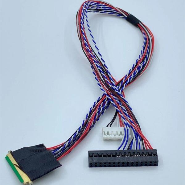 I-PEX To Dupont Connector Lcd Display Cable , Lvds Extension Cable For Lcd