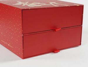China Customer Logo  Paper Drawer Boxes  Rigid White Sliding Storage Drawer on sale