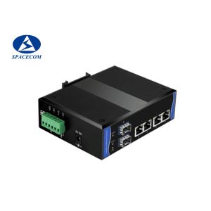 Quality Fast Ethernet Industrial switch 4x10/100Base-T + 2x100Base-X SFP wholesale