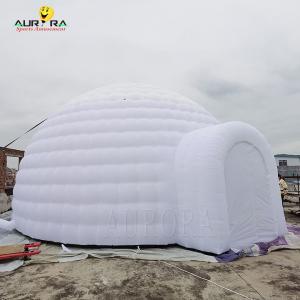 China Outdoor White Giant Inflatable Dome Tent 15m Diameter PVC For Advertising on sale