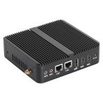 J6412 N100 Processor Mini Fanless PC DDR4 Dual LAN Dual COM RS232 Triple Display