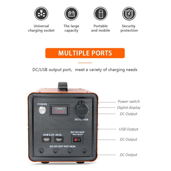 250W Emergency Power Supply Mobile Outdoor Lithium Portable Power Station