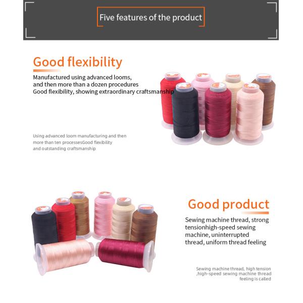 Tex 45 Tex 70 Tex 90 High Tenacity Polyester Sewing Thread for Hand Knitting and Sofa