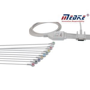 Undetachable HP Ecg Machine Cable