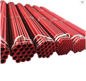 Quality UL FM Plastic Lining Steel Pipe Fire Sprinkler Piping Red Black Painted Steel PIpe wholesale